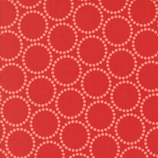 Moda - Tiny Christmas - Pearl Bracelet Christmas Red Fabric