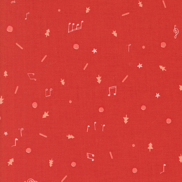 Moda - Tiny Christmas - Christmas Cookie Christmas Red Fabric