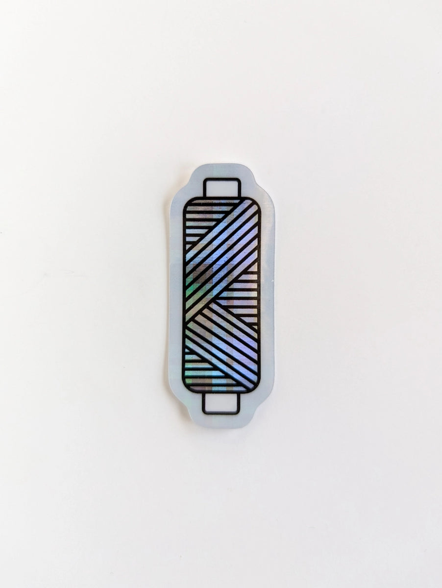 Intensely Distracted - Thread Holographic Vinyl Sticker – Pearls and ...