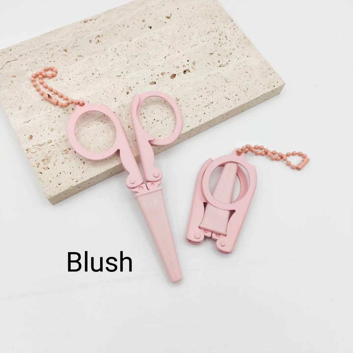 SCHandworks - Portable Folding Scissors w/ sheath - Blush – Pearls and ...
