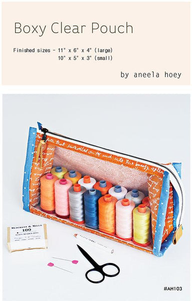 Aneela Hoey - Boxy Clear Pouch - Paper Pattern