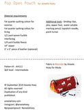 Aneela Hoey - Pop Open Pouch - Paper Pattern