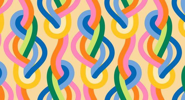 Moda - Groove - Knotted Luminous Multi Fabric