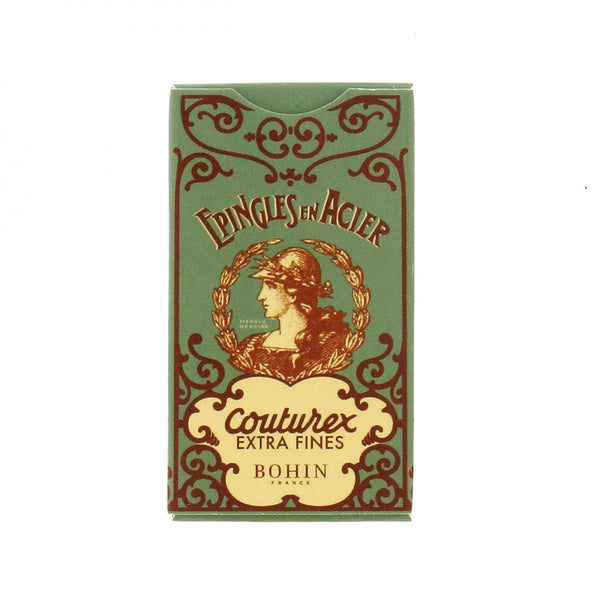 Bohin - Extra Fine Pins - Vintage Green Box (200 ct)