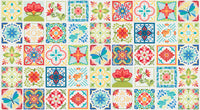 Moda - Land Of Enchantment - Tiles Marshmallow White Panel