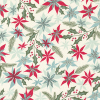 Moda - Good News Great Joy - Joyful Petals Snow Fabric