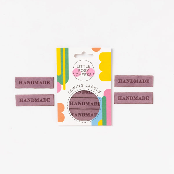 Little Rosy Cheeks - Handmade Velvet Sew in Labels (4 ct)