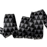 Renaissance Ribbons - Tula Pink Graywork Kinda Shady 1" Webbing - Carbon