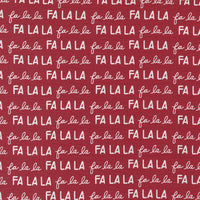 Moda - Christmas Eve - Merry Text Cranberry Fabric