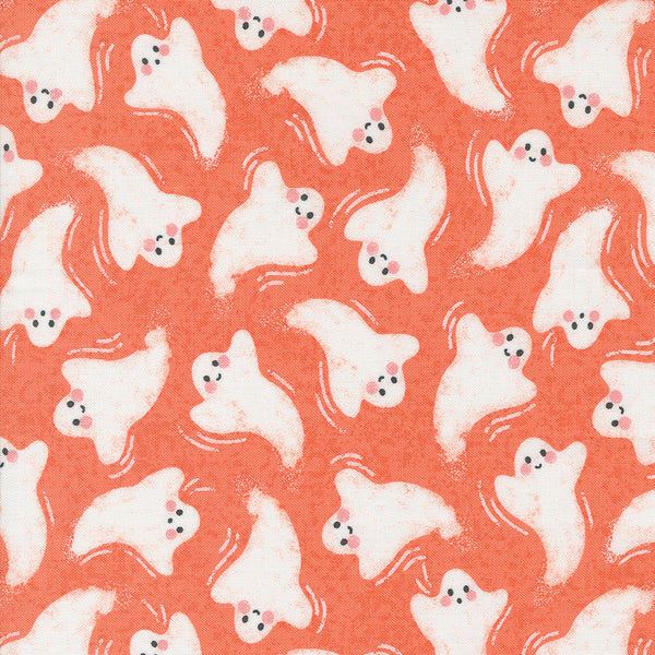 Moda - Hey Boo - Friendly Ghost Soft Pumpkin Fabric