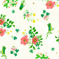 Windham - Heather Ross by Hand - Frog Spring White Fabric