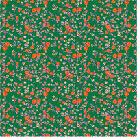 Windham - Heather Ross by Hand - Mousy Floral Emerald Fabric