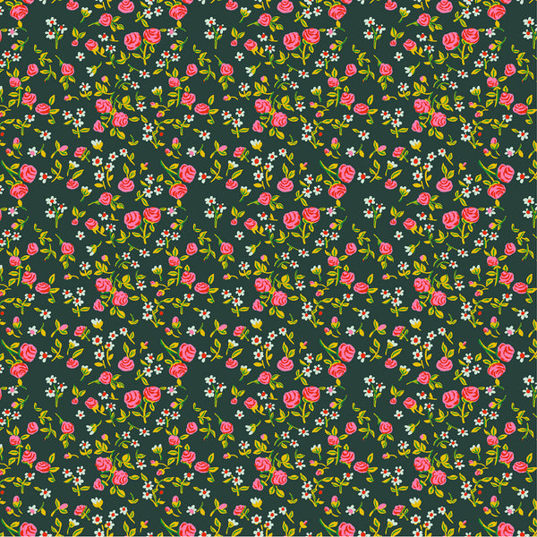 Windham - Heather Ross by Hand - Mousy Floral Pasture Fabric