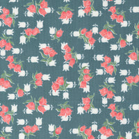 Moda - Rosemary Cottage - Tulips - Lake Fabric