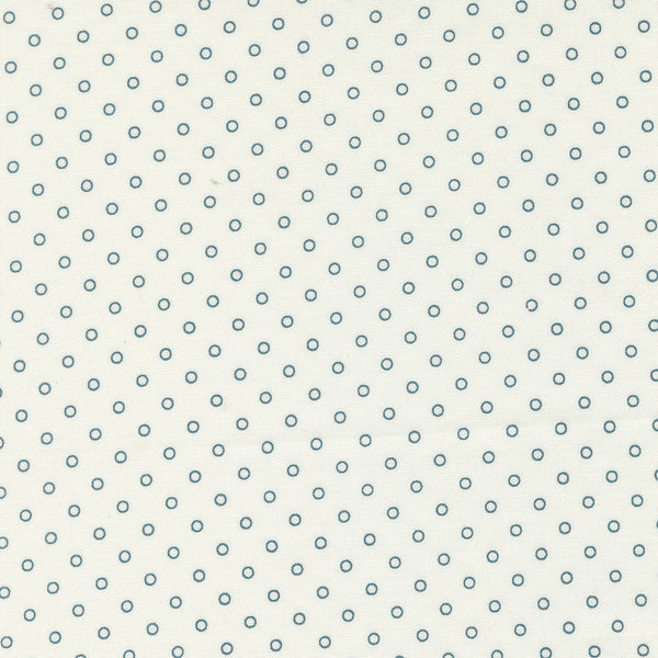 Moda - Rosemary Cottage - Darling Dot - Cream Navy Fabric