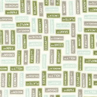 Moda - Main Street - Street Signs Vanilla Multi Fabric