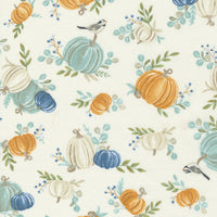 Moda - Harvest Wishes - Pumpkin Whitewashed Fabric