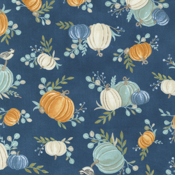 Moda - Harvest Wishes - Pumpkin Night Sky Fabric