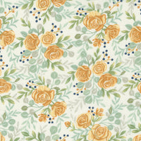 Moda - Harvest Wishes - Fall Florals Whitewashed Fabric
