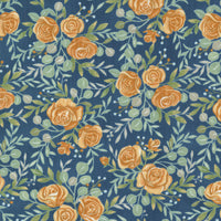 Moda - Harvest Wishes - Fall Florals Night Sky Fabric