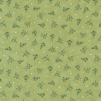 Moda - Holidays at Home - Tossed Greenery Sage Fabric