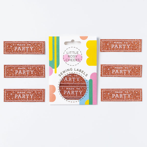 Little Rosy Cheeks - Made To Party Sew in Labels (6 ct)