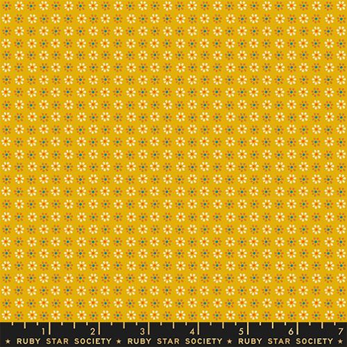 Ruby Star Society - Sugar Maple - Daisy Goldenrod Fabric