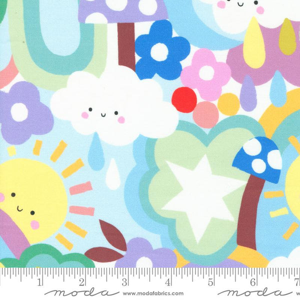 Moda - Whatever The Weather - Rainbow Garden - Rainbow Fabric