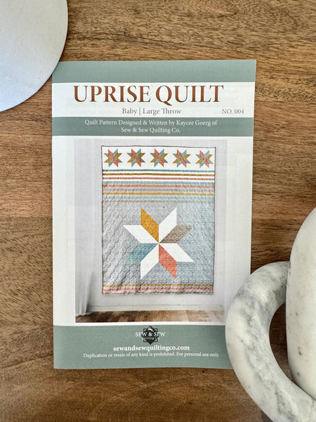 Sew & Sew Quilting Co. - Uprise Quilt - Paper Pattern