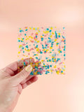 Feral Notions - 4.5" Square Ruler - Confetti