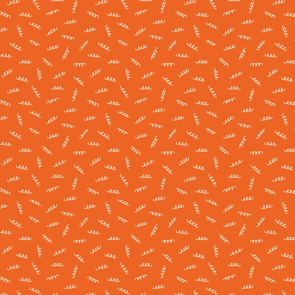 Felicity Fabrics - Pasta Love - Fusilli Fun Orange Fabric