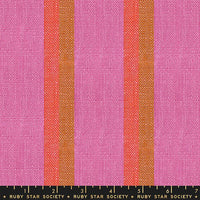 Ruby Star Society - 16" Jolie Toweling - Apron Stripe Pink