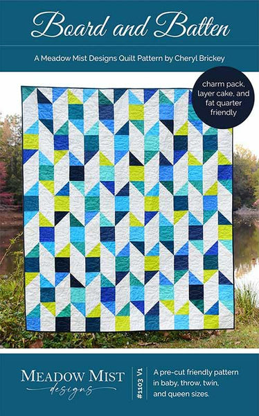 Meadow Mist Designs - Board and Batten Quilt - Paper Pattern