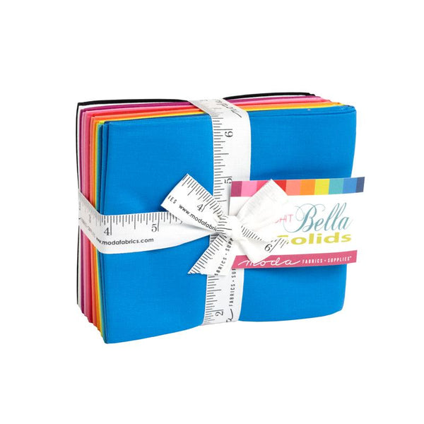 Moda - Bella Solids Bright Colors Fat Quarter Bundle (12 FQ)