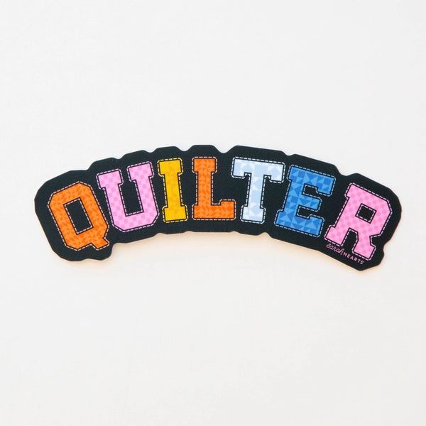 Sarah Hearts - Quilter Vinyl Sticker