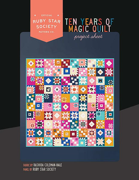 Ruby Star Society - 10 Years of Magic Quilt - Paper Pattern