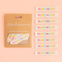 Sarah Hearts - Colorful Handmade Sew in Labels (8 ct)