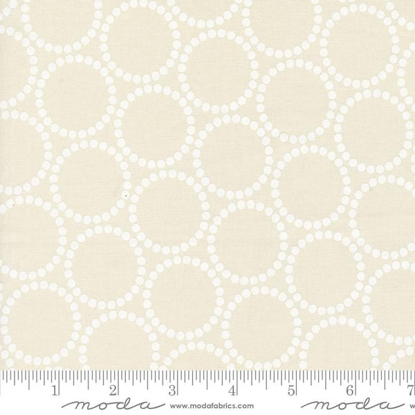 Moda - Love Letter - Pearl Bracelet Eggshell White Fabric