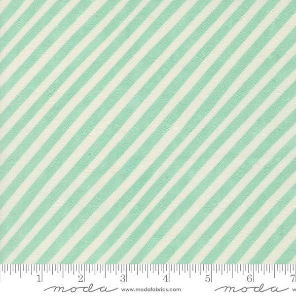 Moda - Love Letter - Candy Stripe Seafoam Fabric