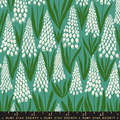Ruby Star Society - Endpaper - Muscari Watercress Fabric