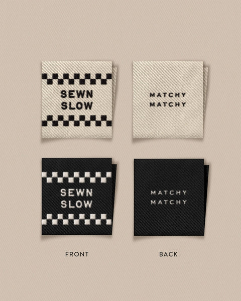 Matchy Matchy Sewing Club - Sewn Slow Square Labels (8 ct)