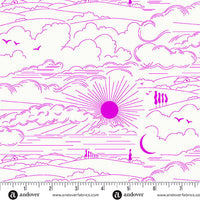 Andover - Alison Glass Sun Print Whisper - Dwell Magenta Fabric
