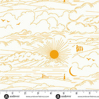 Andover - Alison Glass Sun Print Whisper - Dwell Marigold Fabric