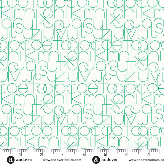 Andover - Alison Glass Sun Print Whisper - Enough Emerald Fabric
