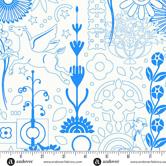 Andover - Alison Glass Sun Print Whisper - Cameo Teacup Fabric