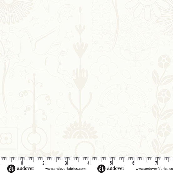 Andover - Alison Glass Sun Print Whisper - Cameo Cream Fabric
