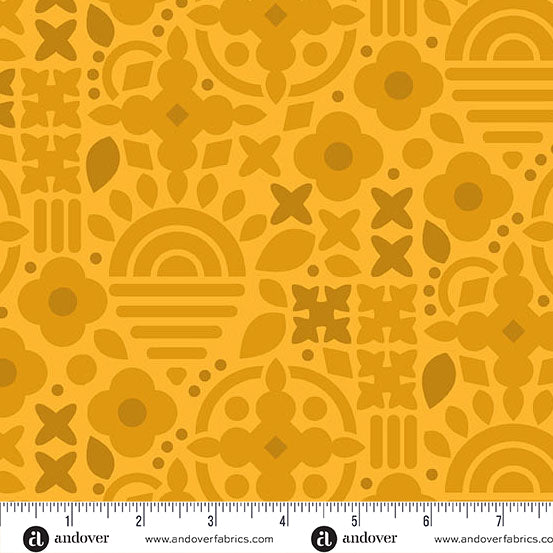 Andover - Alison Glass Sun Print 2025- This & That Marigold Fabric