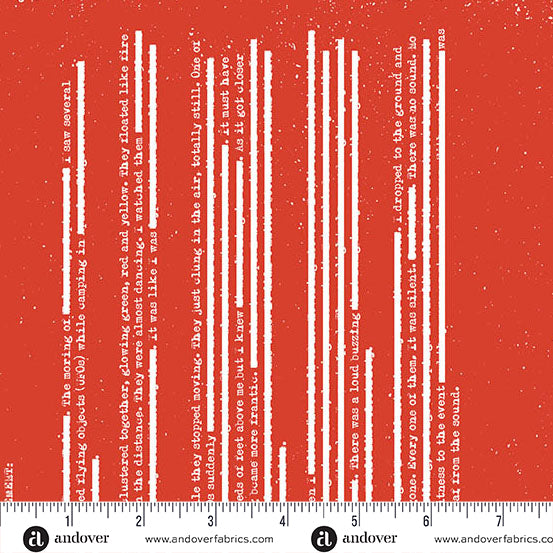 Andover - Giucy Giuce 40 - Redacted Red Ranger Fabric
