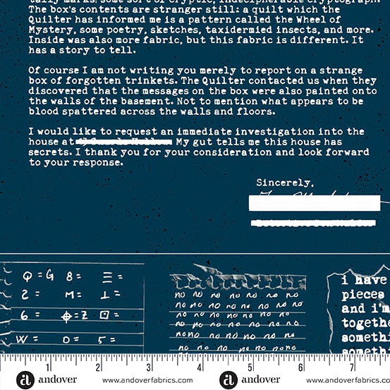 Andover - Giucy Giuce 40 - Gumshoe Midnight Society Fabric