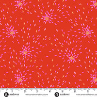Andover - Memories Untold - Dandelion Scarlet Fabric